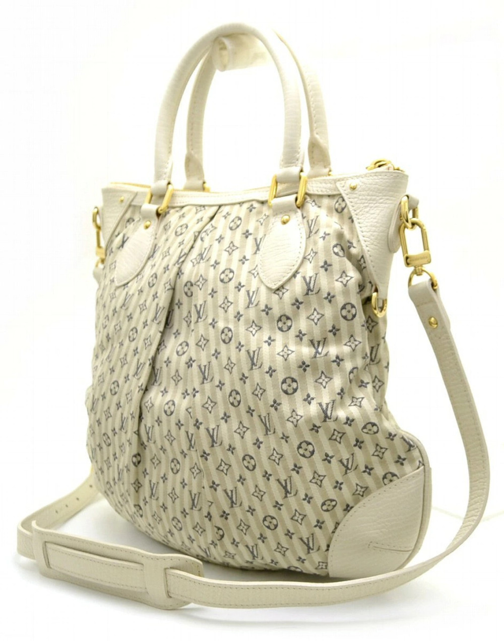 Louis Vuitton Shoulder Bag Blue Marina Croisette Lin Monogram Handbag u
